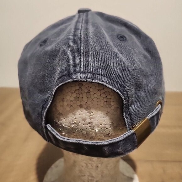 Nissi Dad Hat - Baseball Cap - Faded Blue Denim Look - Adjustable Strap Back - Picture 3 of 6